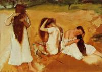 Degas, Edgar - Three Women Combing Their Hair